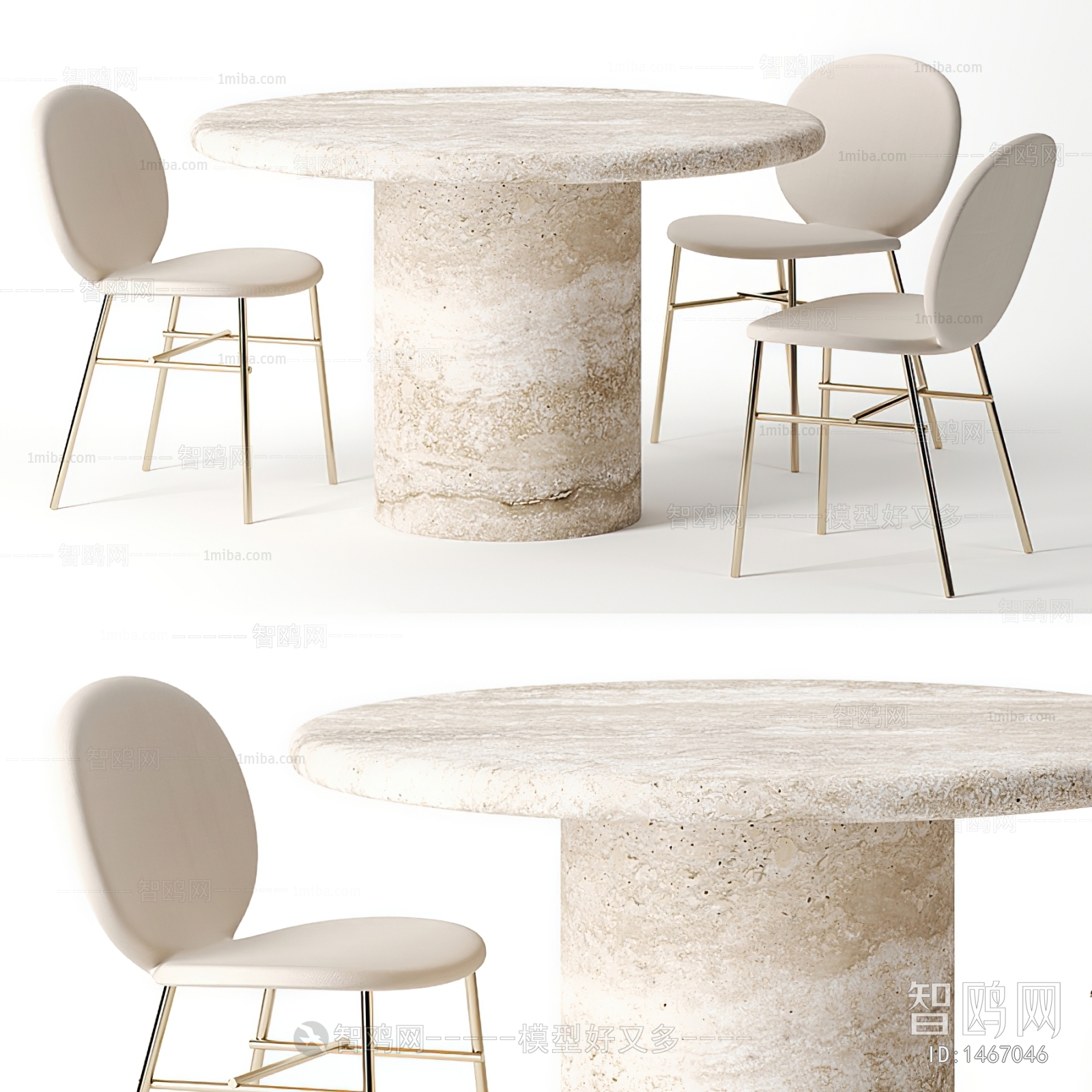 Modern Wabi-sabi Style Leisure Table And Chair