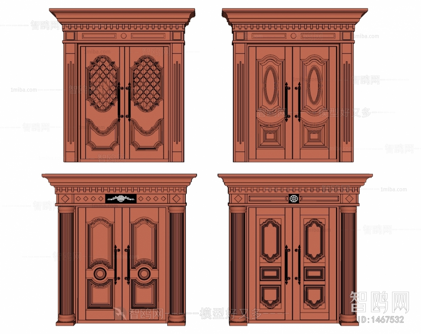 European Style Simple European Style Double Door