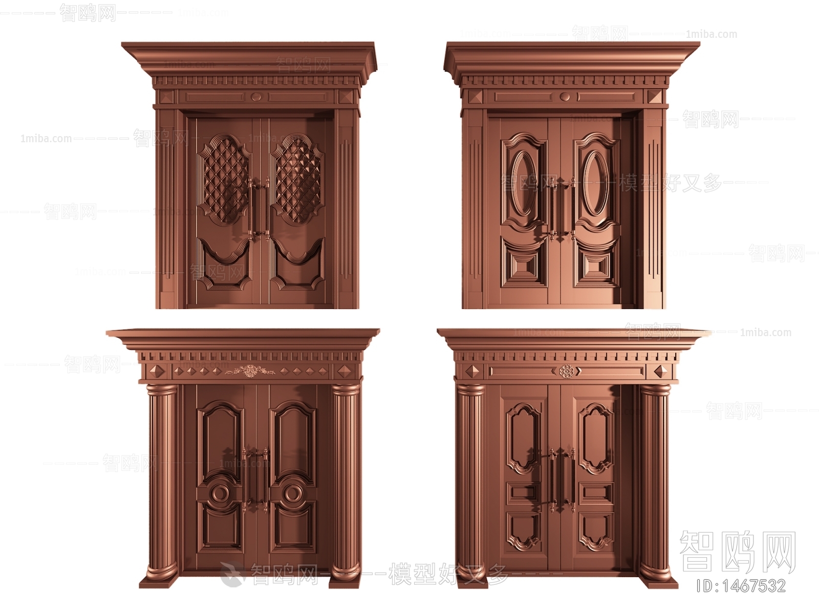 European Style Simple European Style Double Door