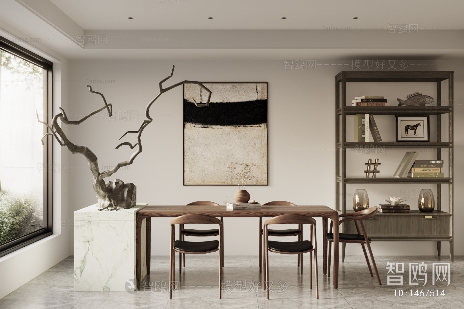 Wabi-sabi Style Dining Room