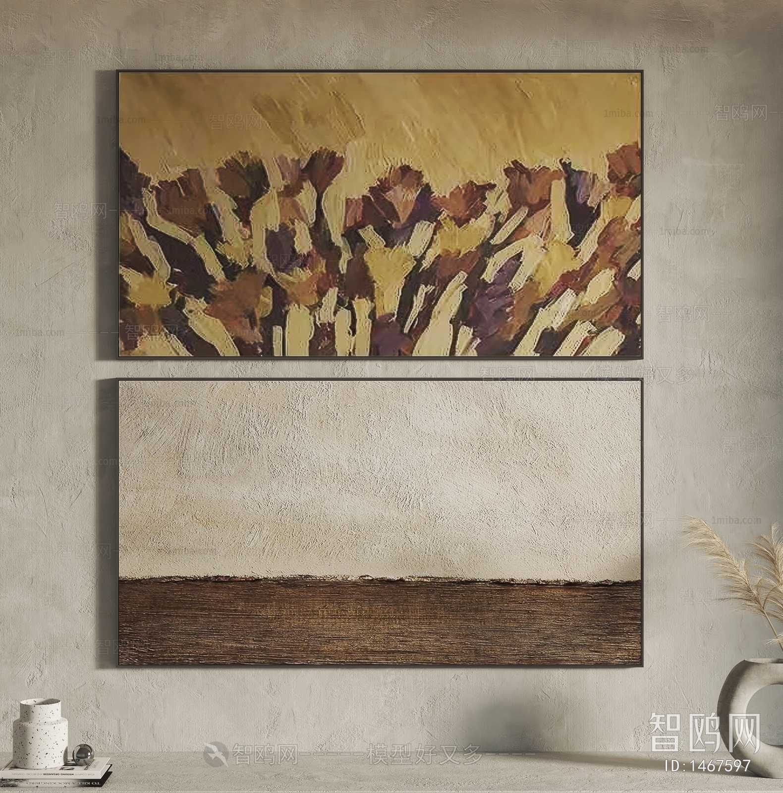 Modern Wabi-sabi Style Painting