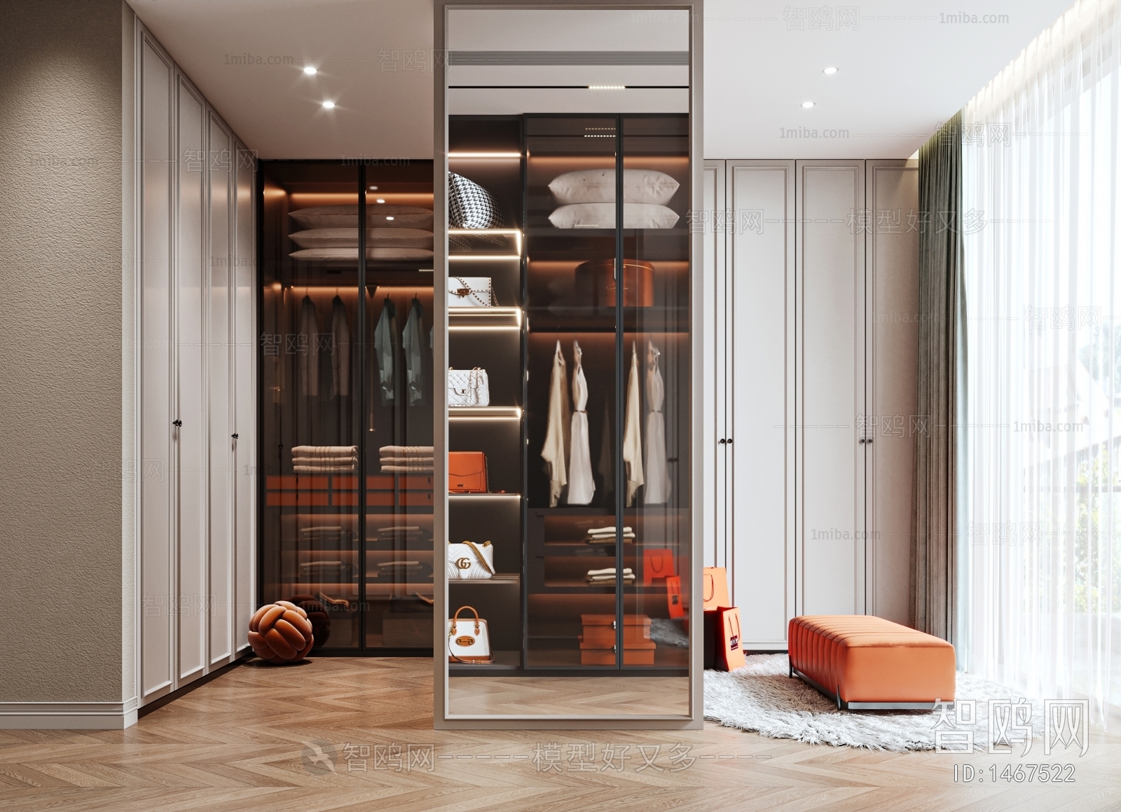 Modern Clothes Storage Area