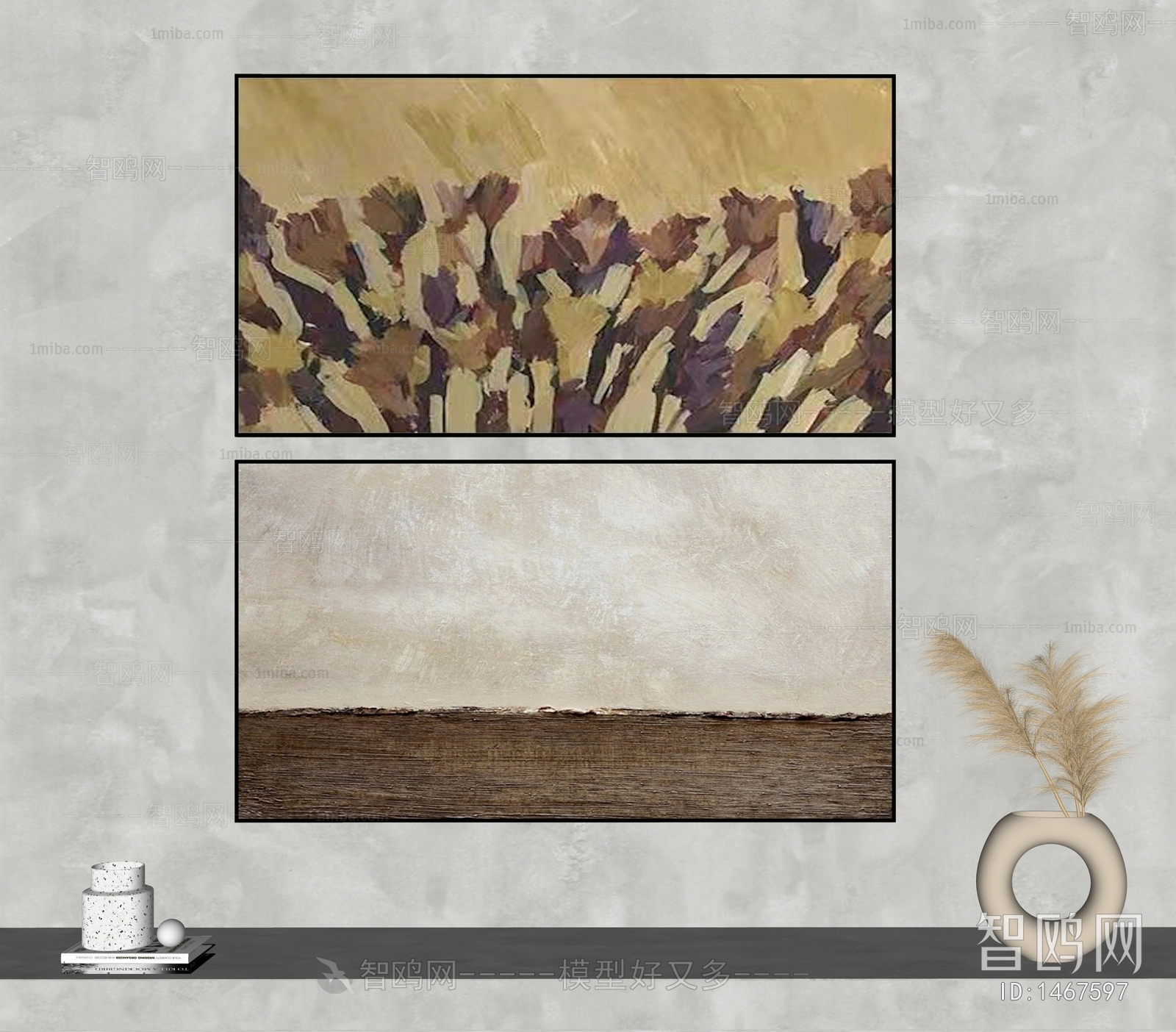 Modern Wabi-sabi Style Painting