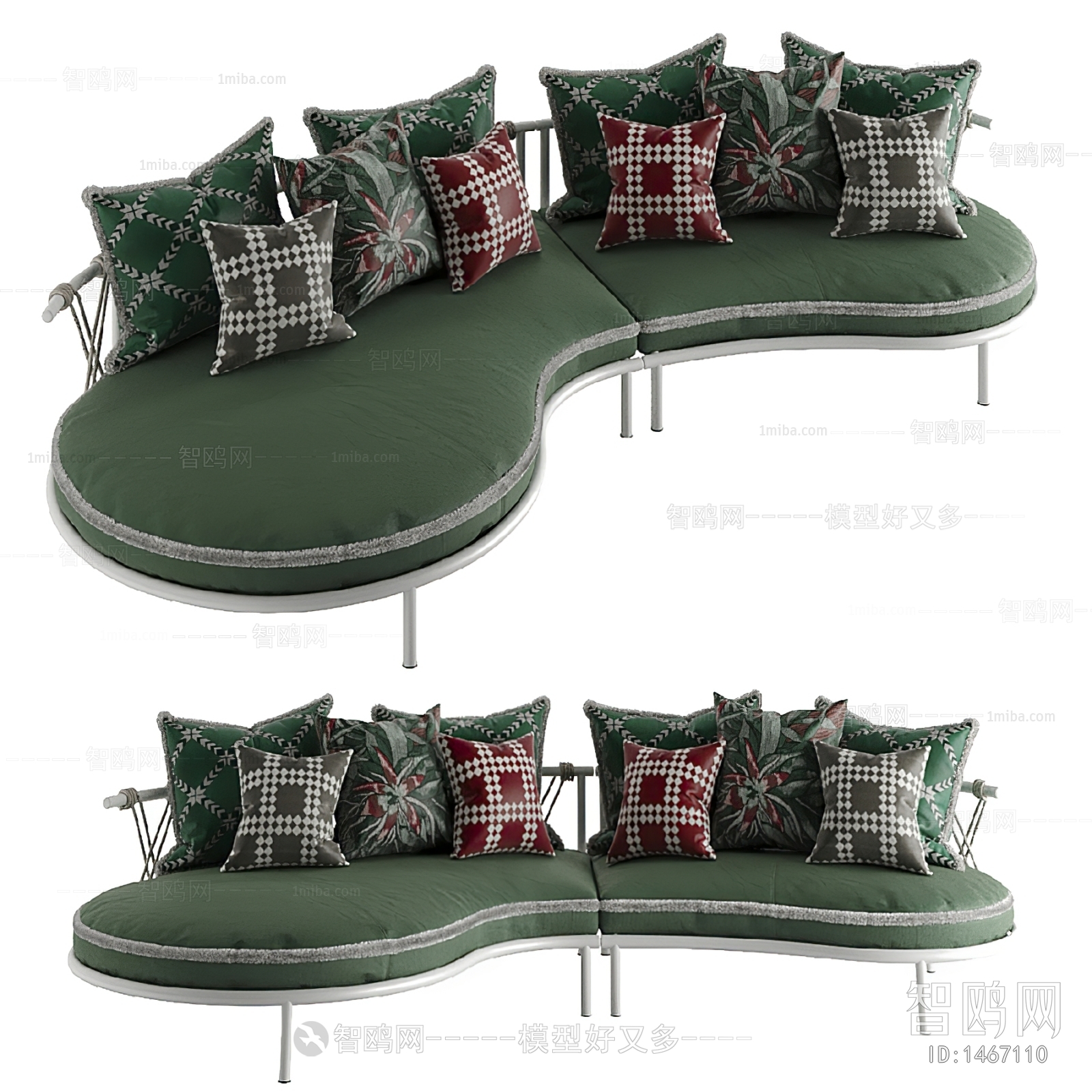 Nordic Style Shaped Sofa