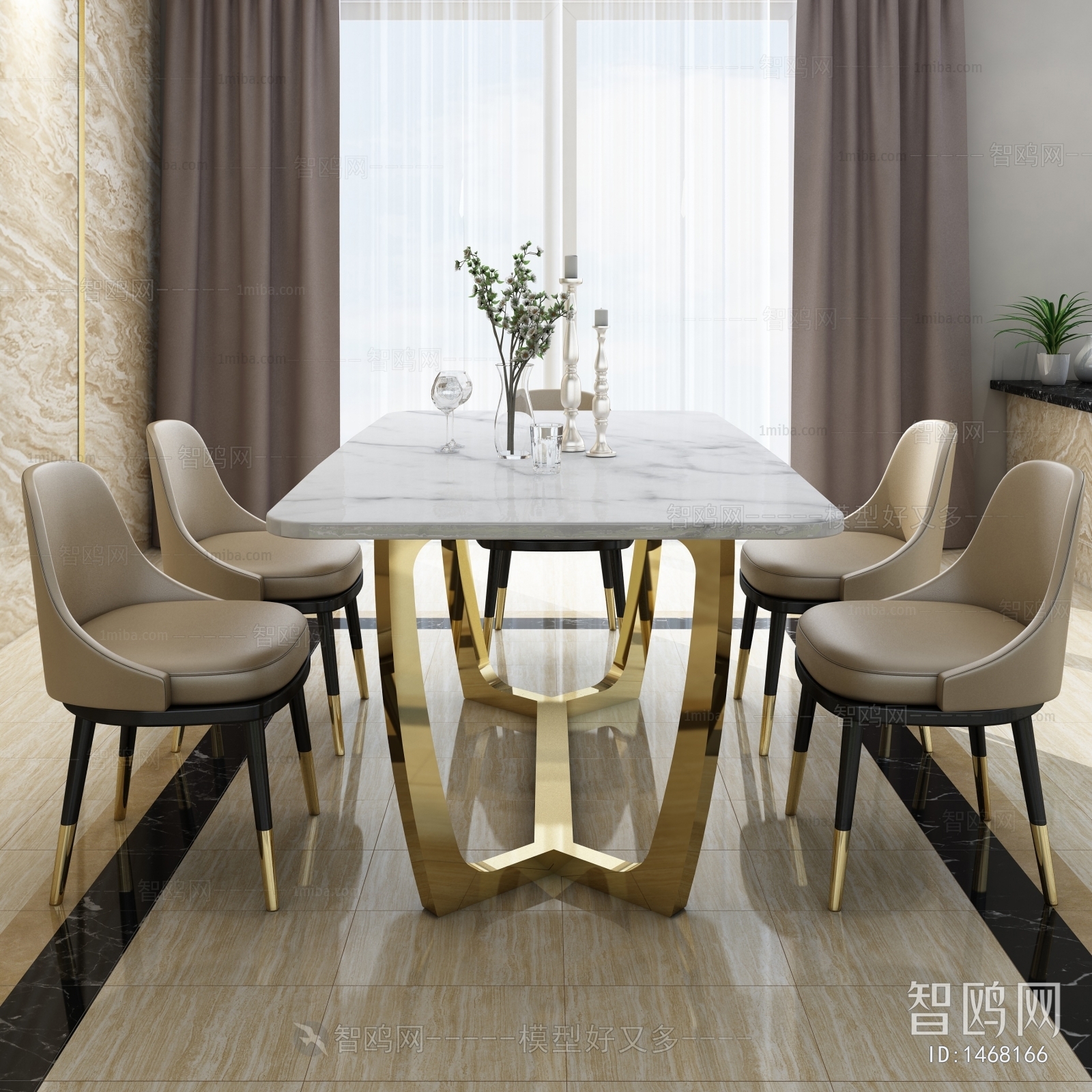 Modern Nordic Style Dining Table And Chairs