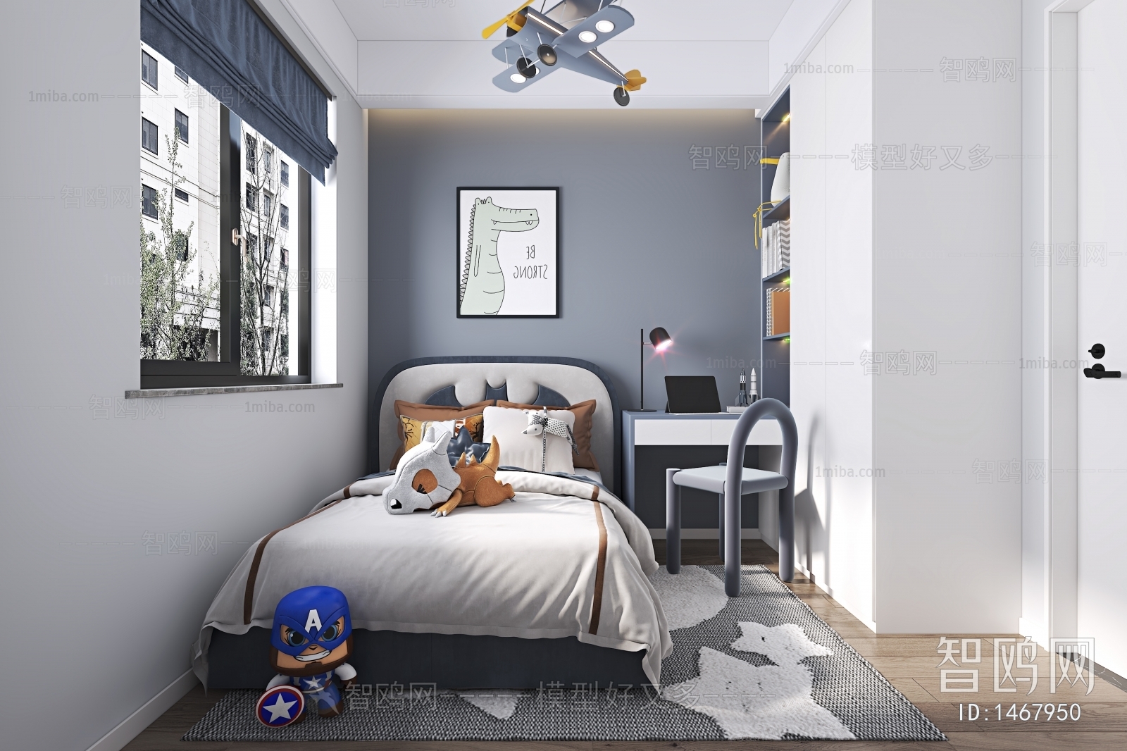 Modern Boy's Room And Son's Room