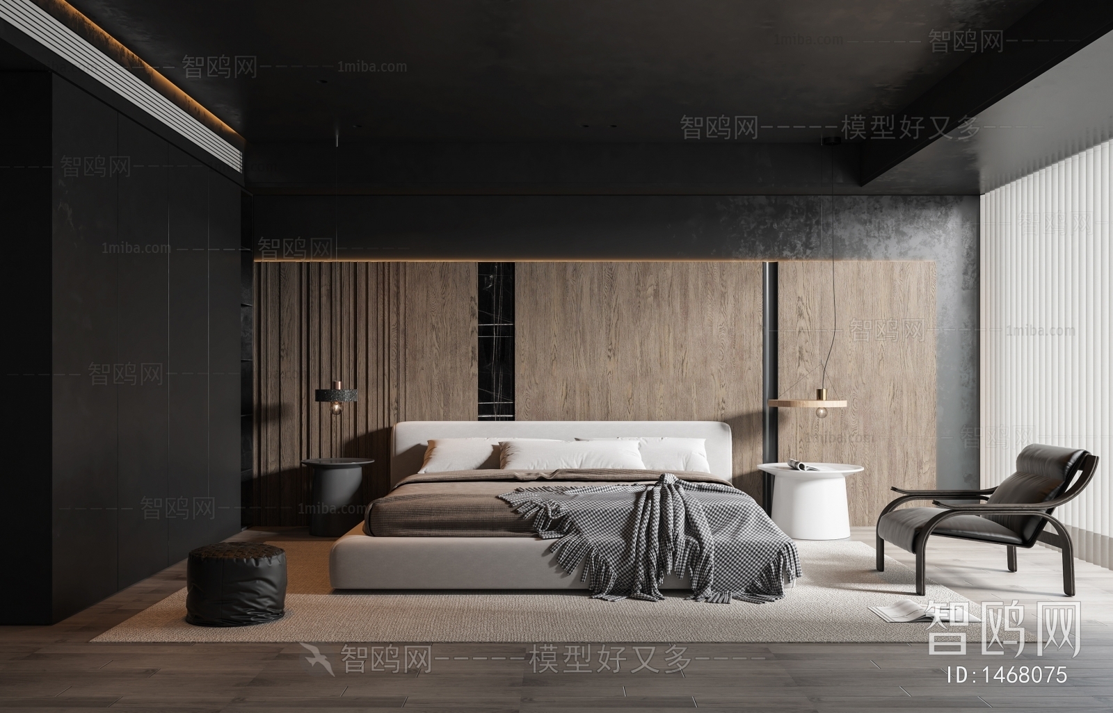 Modern Wabi-sabi Style Bedroom