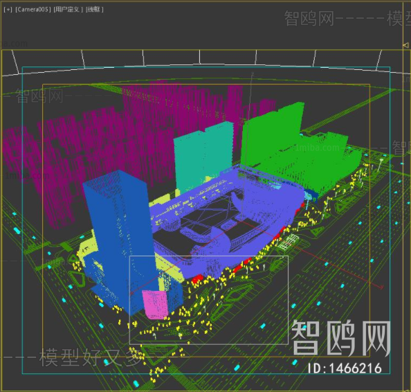 Modern Architectural Bird's-eye View Planning