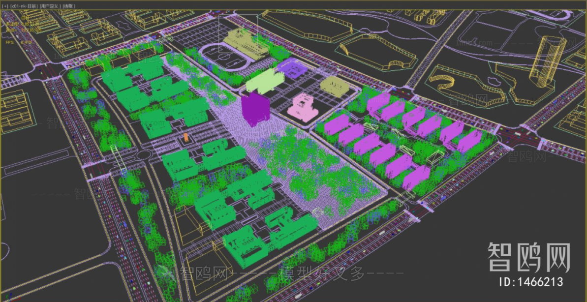 Modern Architectural Bird's-eye View Planning