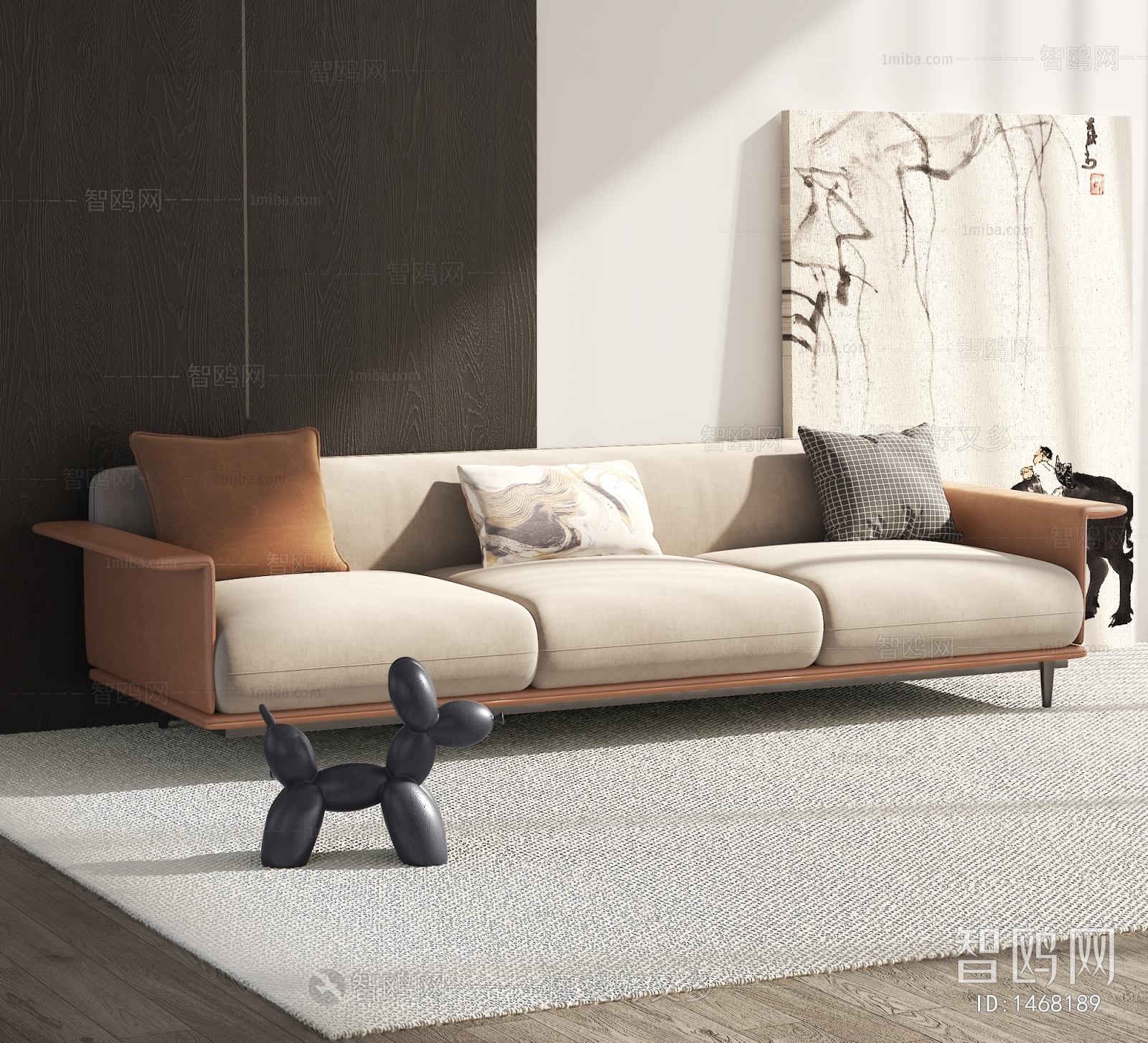 Modern Three-seat Sofa