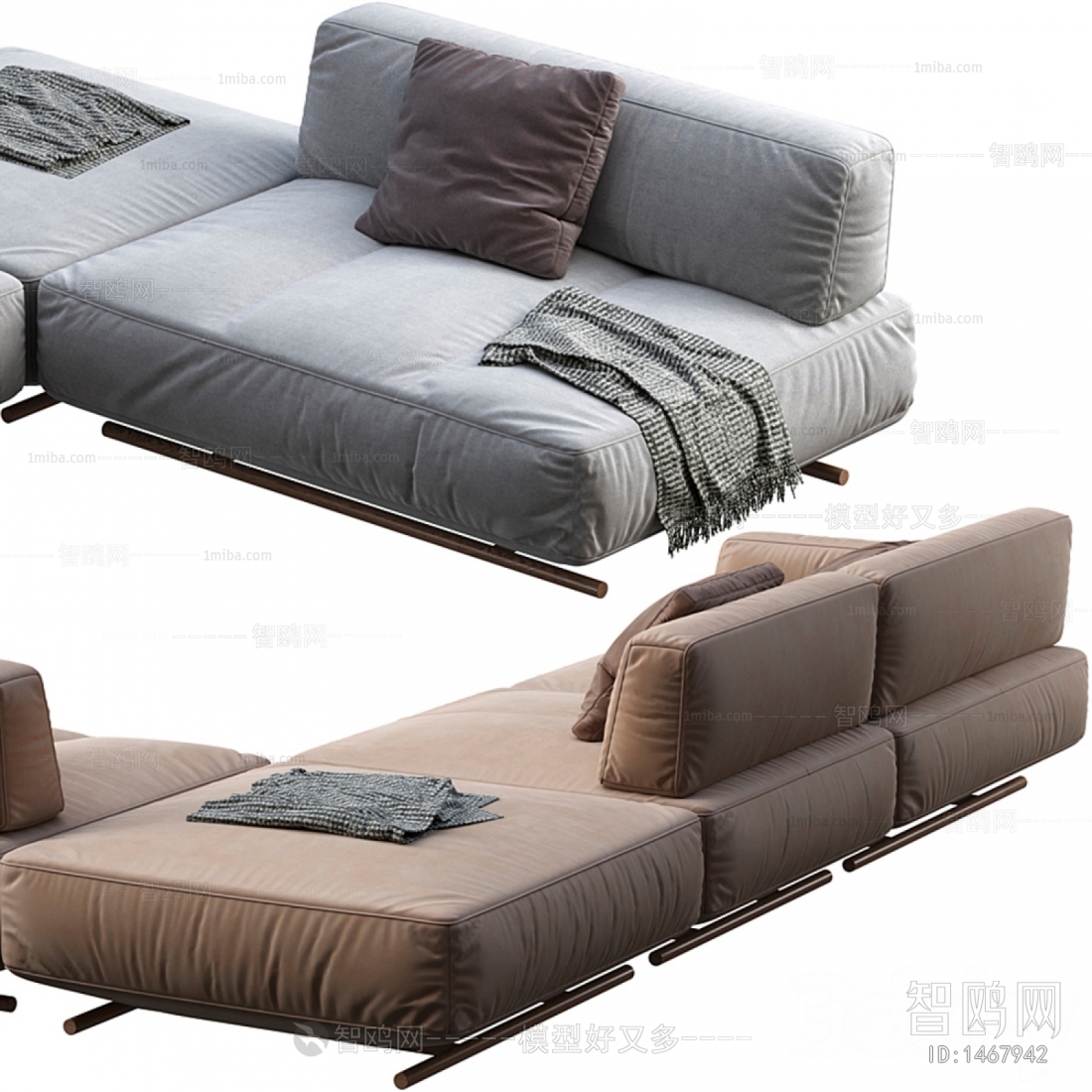 Modern Multi Person Sofa