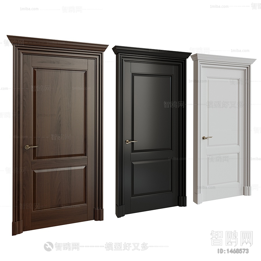 Simple European Style Single Door