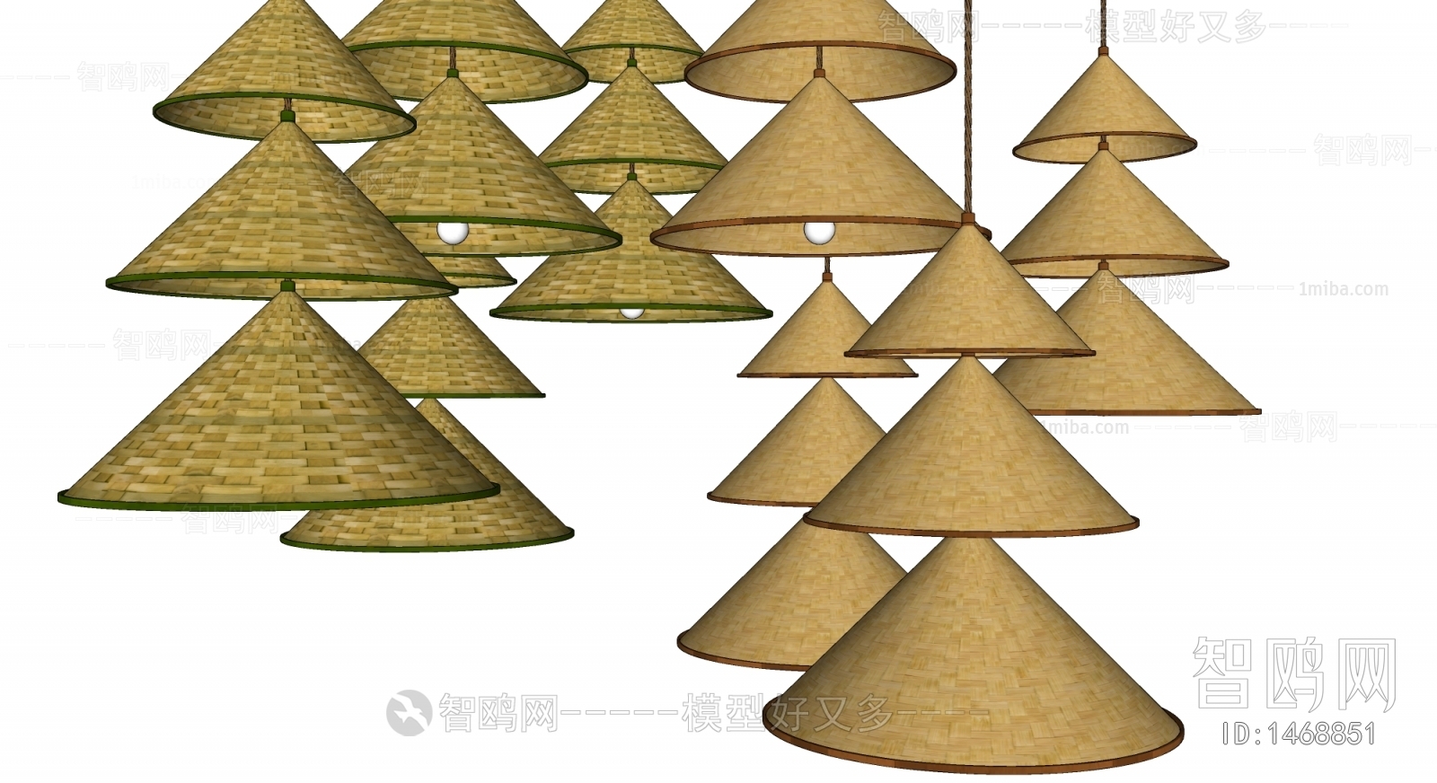 东南亚中式竹编吊灯