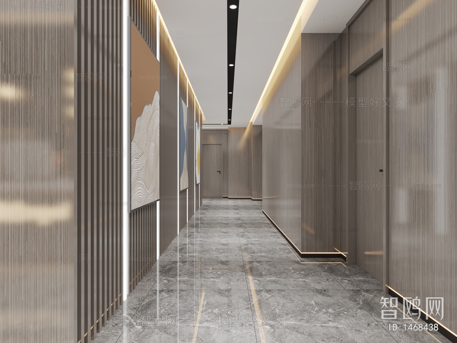 现代走廊电梯厅
