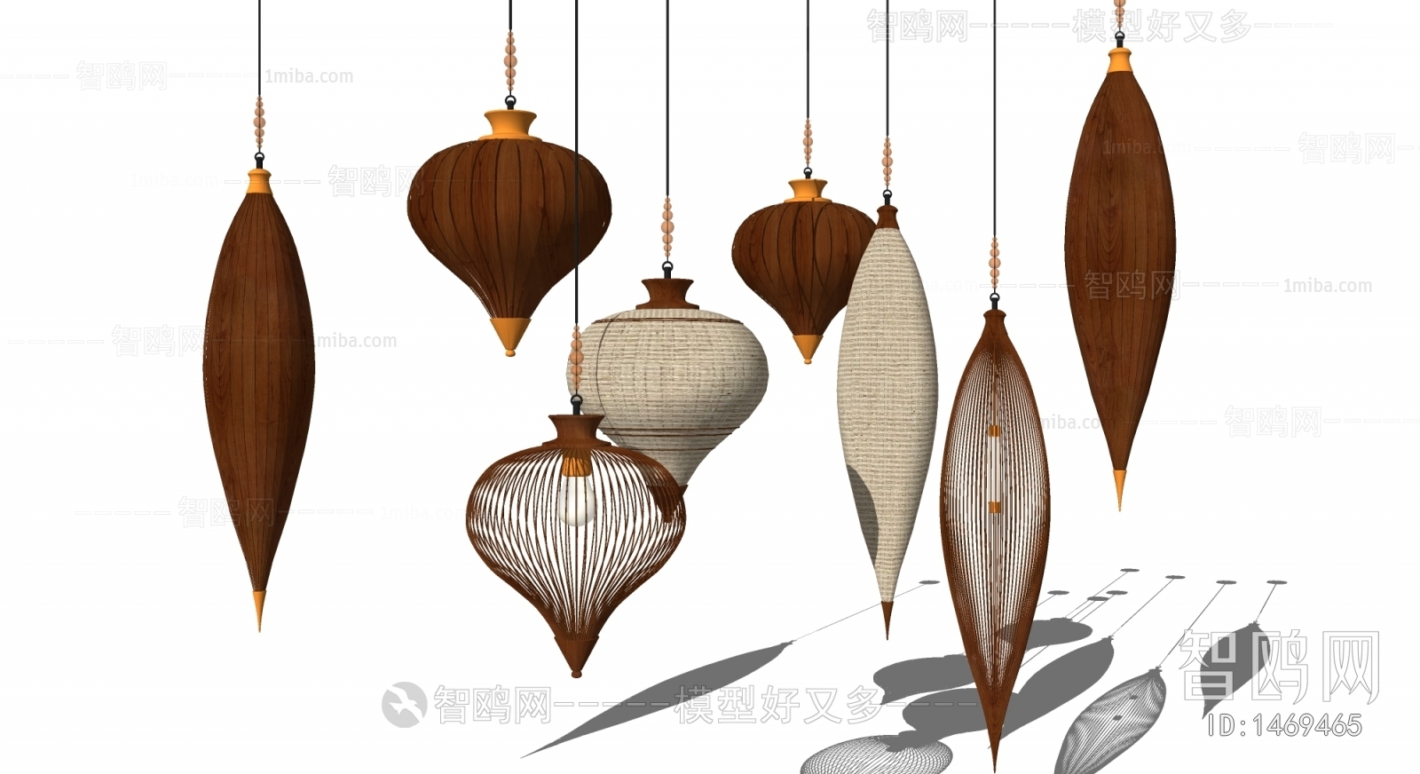 Southeast Asian Style New Chinese Style Droplight