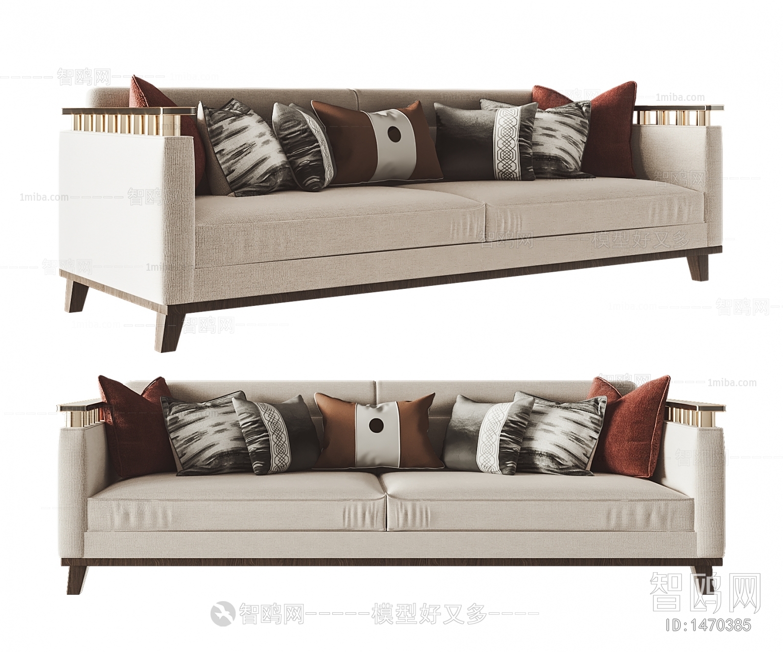 New Chinese Style A Sofa For Two