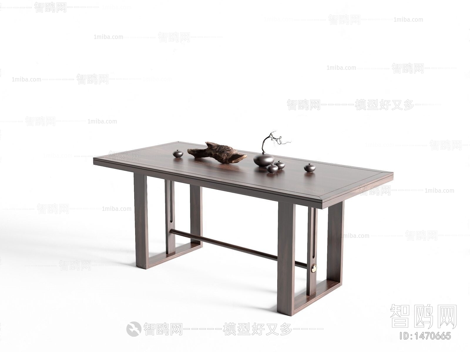 新中式木质餐桌