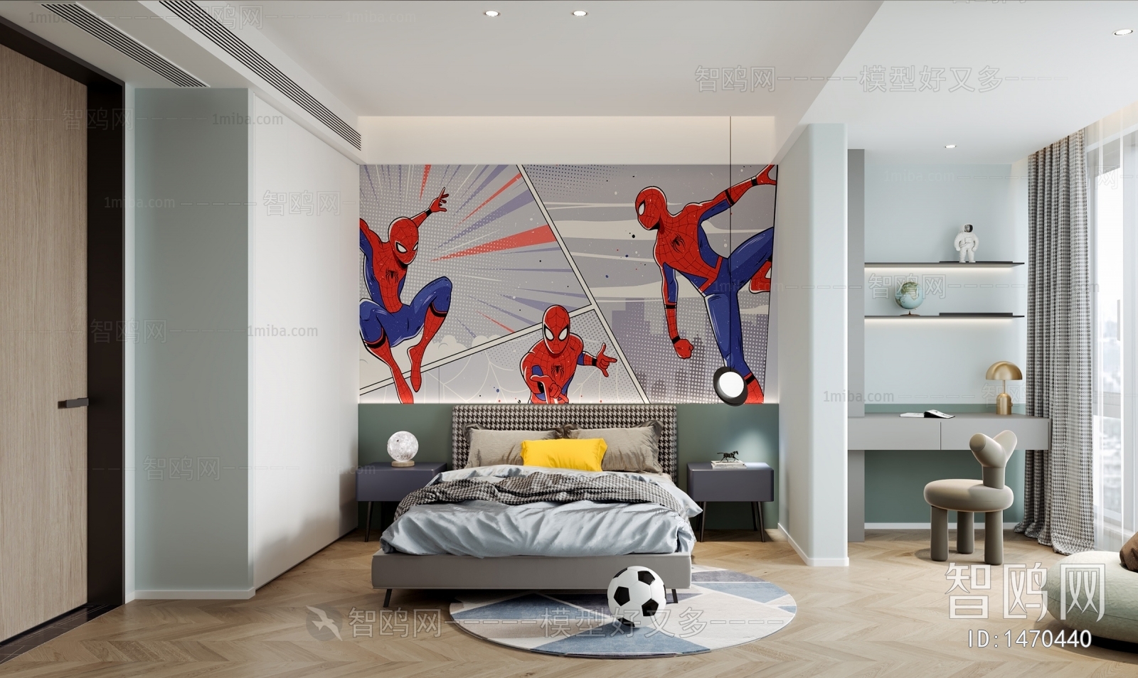 Modern Boy's Room And Son's Room