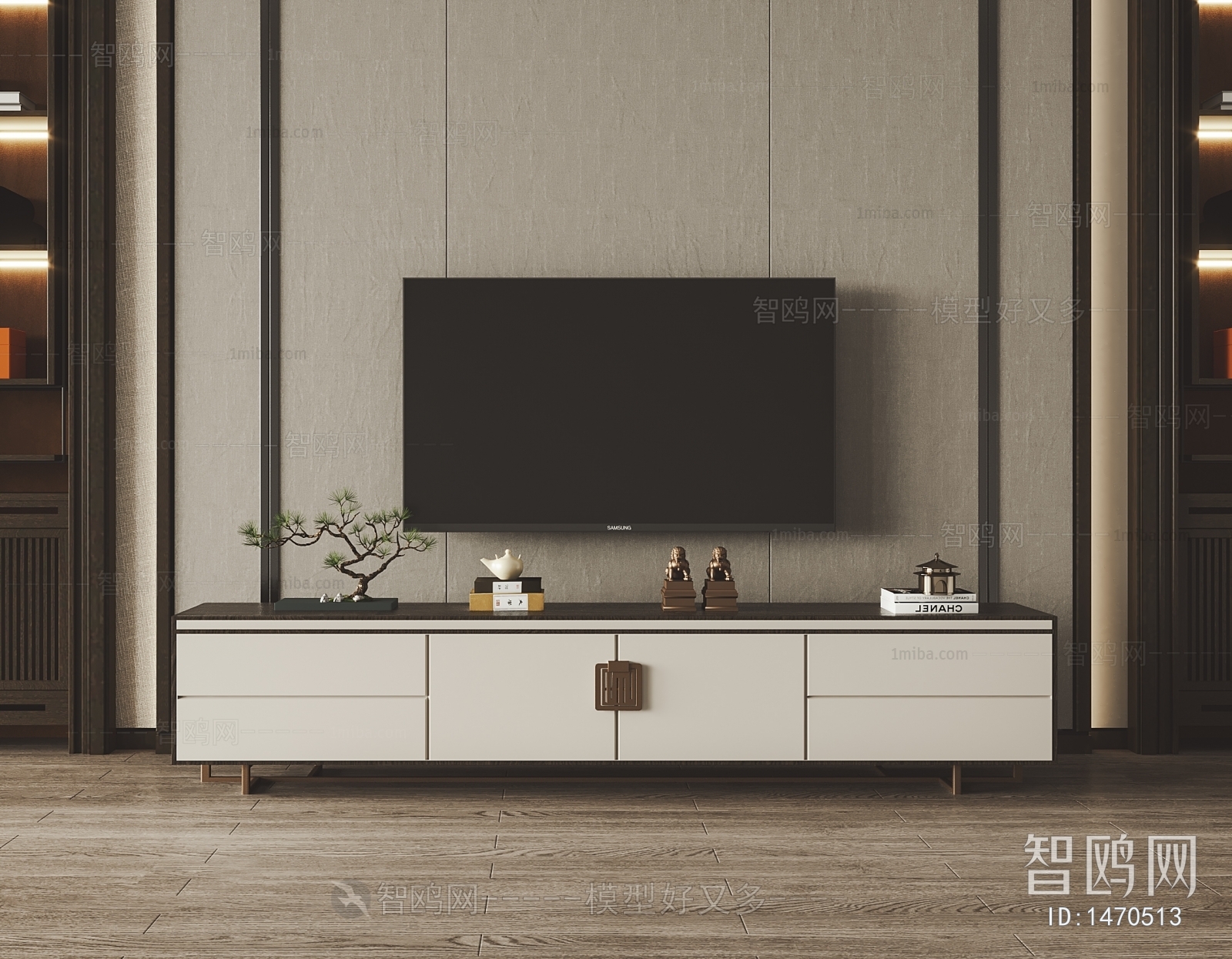 New Chinese Style TV Cabinet