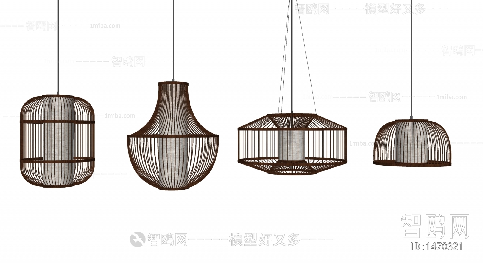 Southeast Asian Style New Chinese Style Wabi-sabi Style Droplight