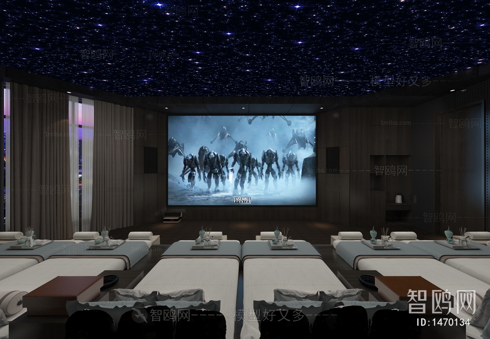 Modern Audiovisual Room