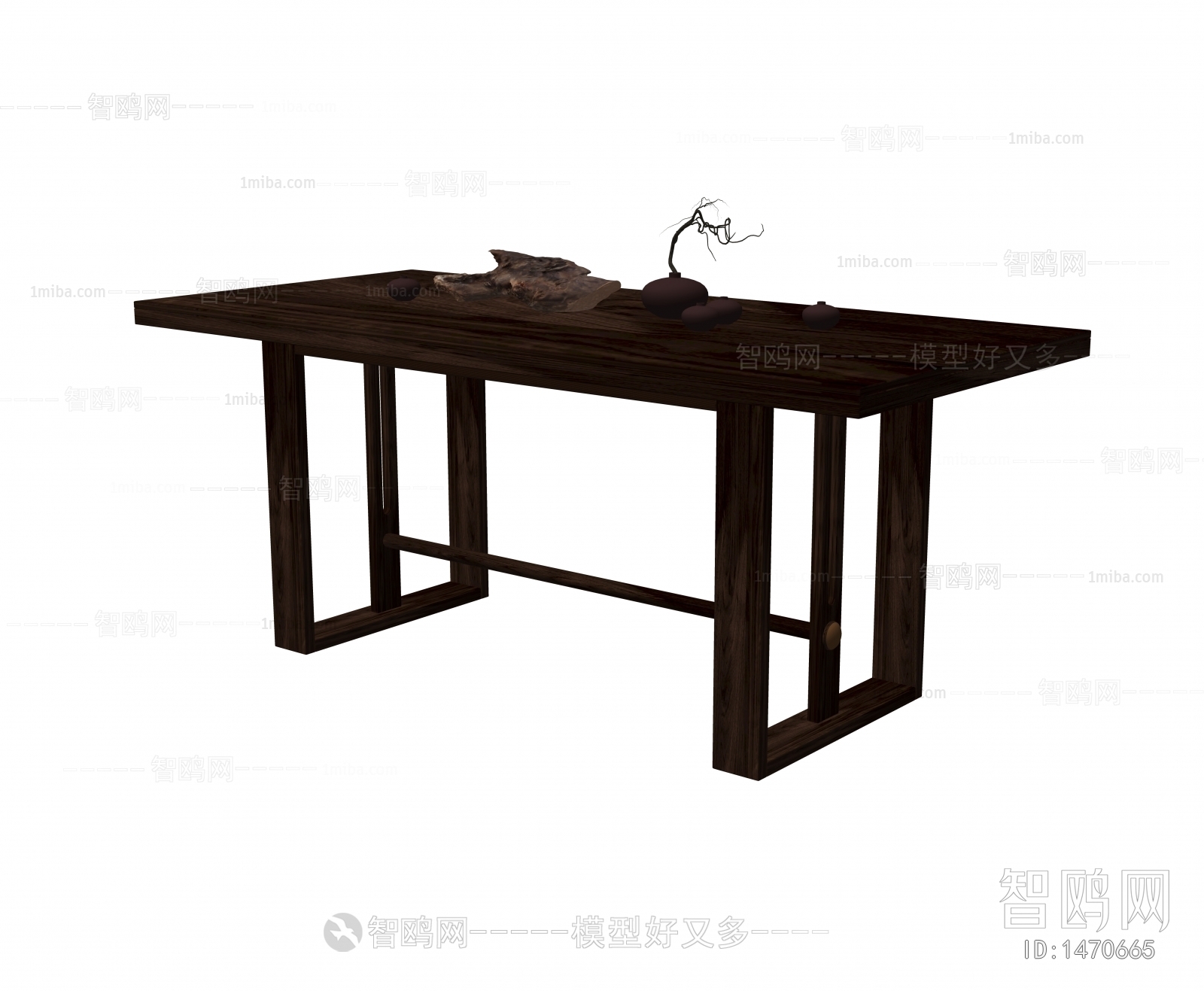 新中式木质餐桌