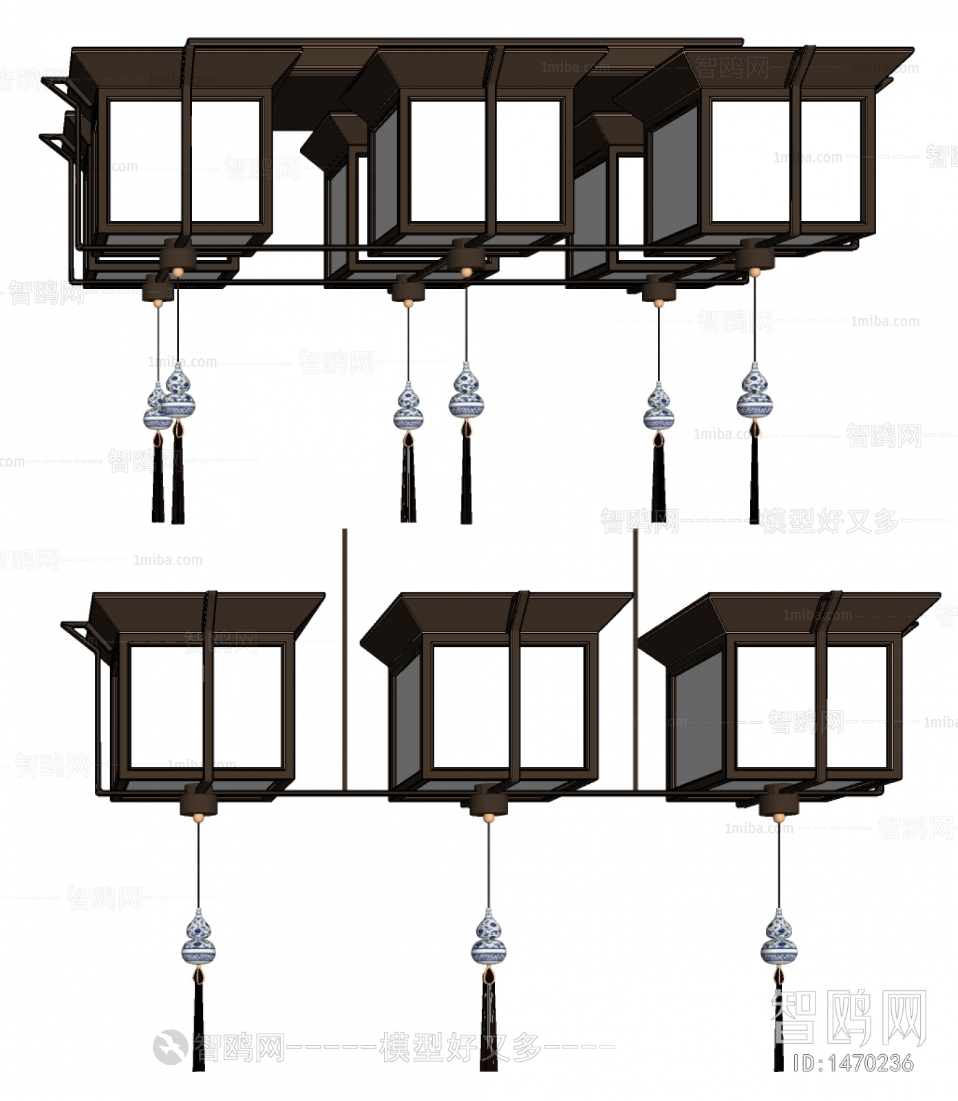 New Chinese Style New Classical Style Ceiling Ceiling Lamp