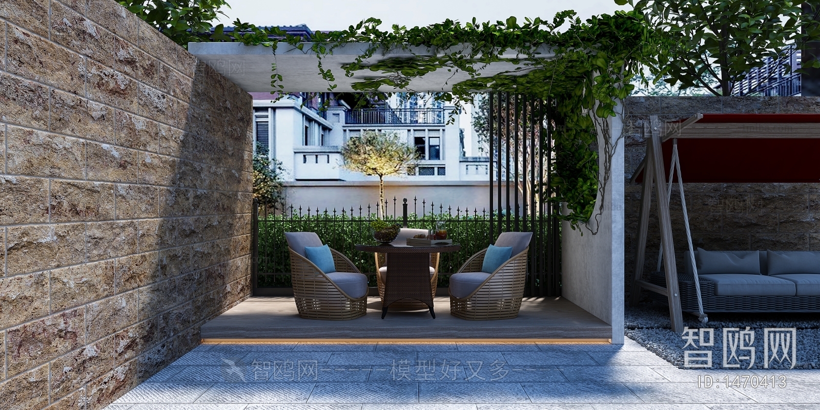 Modern Courtyard/landscape