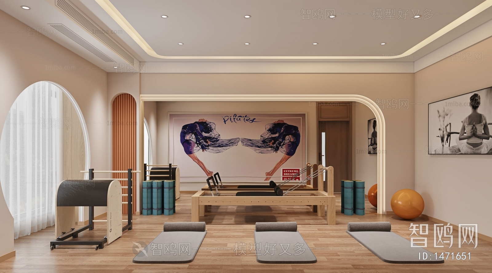 Modern Yoga Room