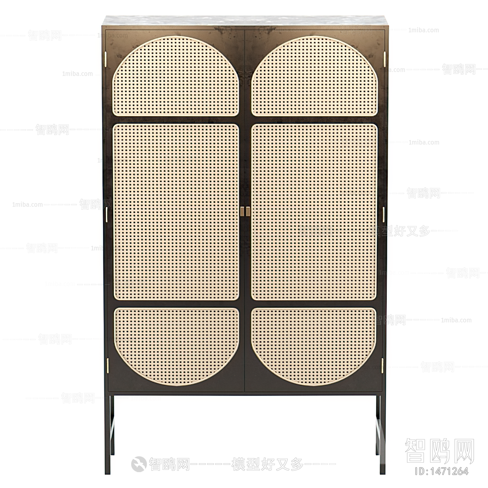 Wabi-sabi Style Side Cabinet