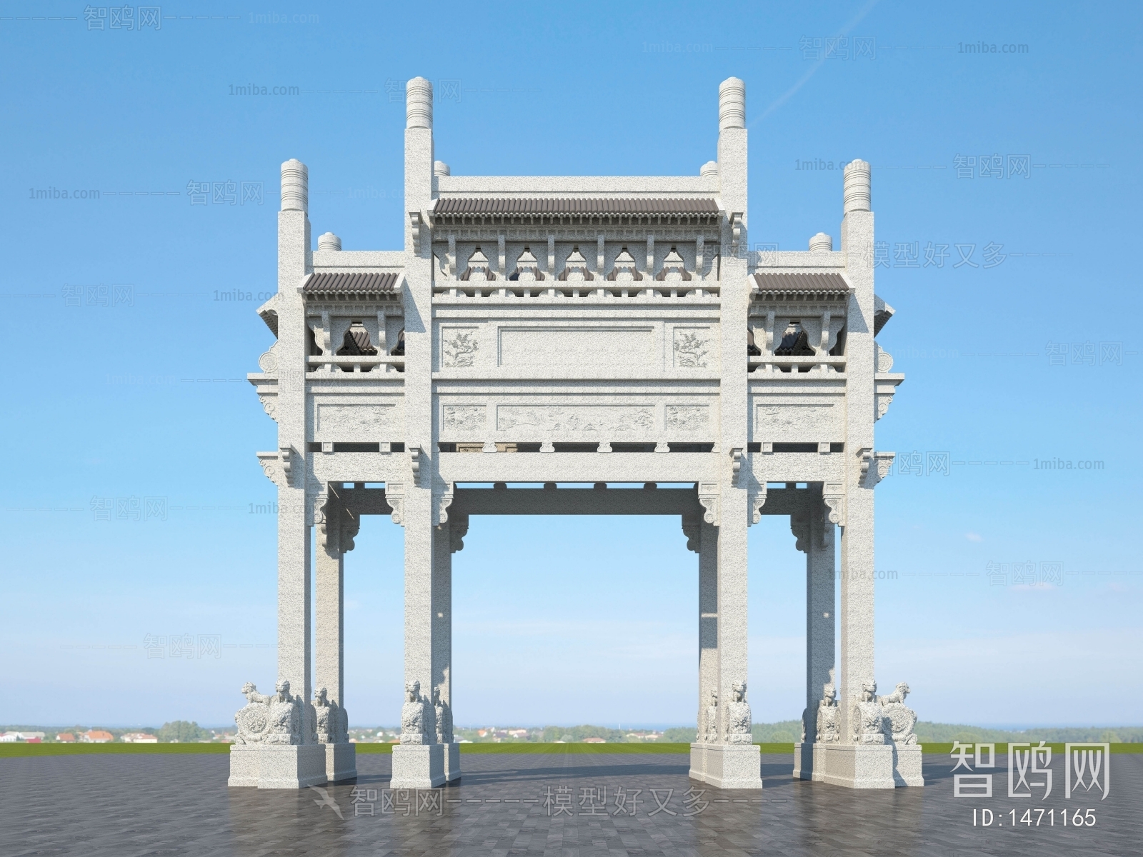 Chinese Style Ancient Architectural Buildings