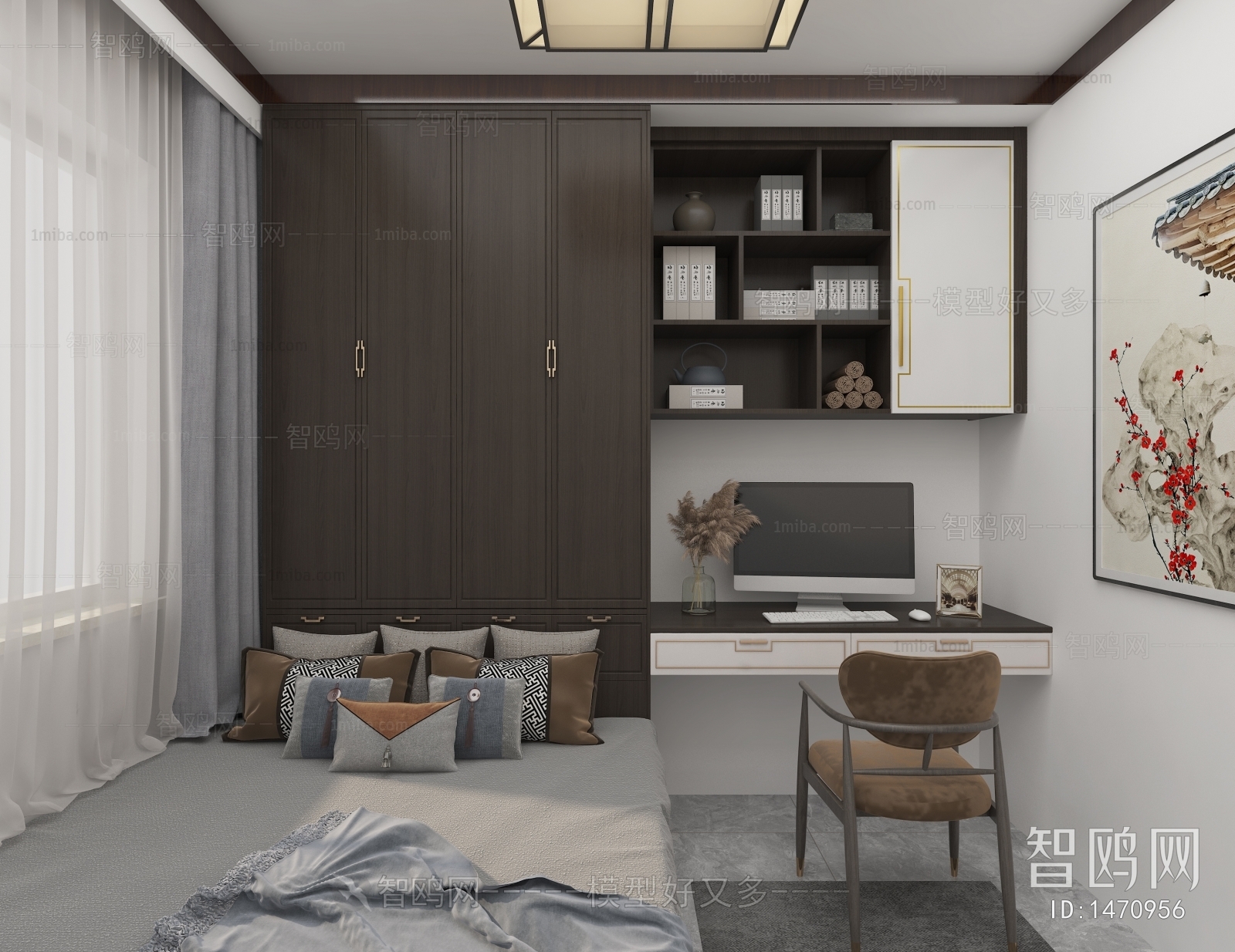 New Chinese Style Bedroom