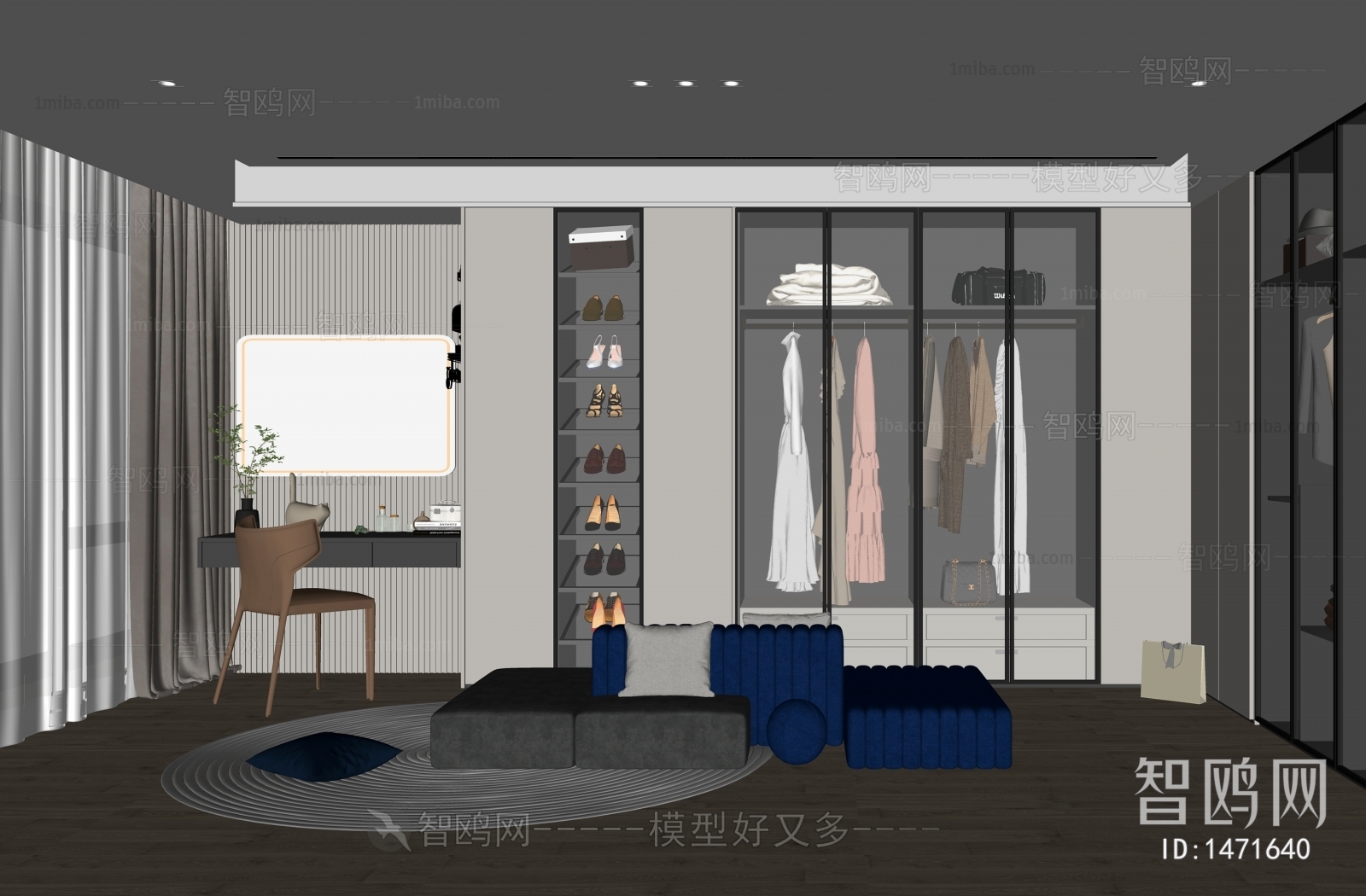 Modern Clothes Storage Area