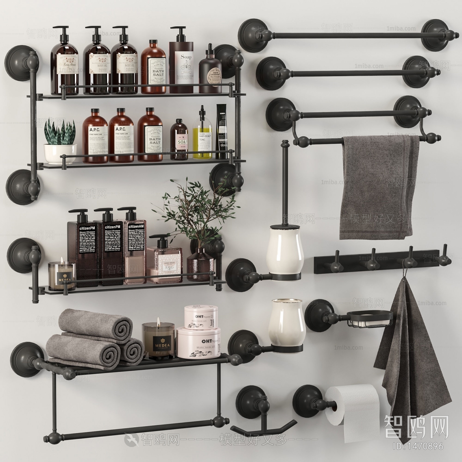 Simple European Style Bathroom Rack