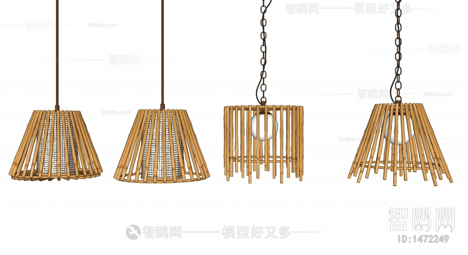 Southeast Asian Style New Chinese Style Wabi-sabi Style Droplight