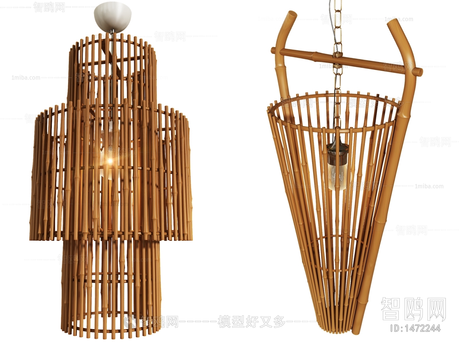 Southeast Asian Style New Chinese Style Wabi-sabi Style Droplight