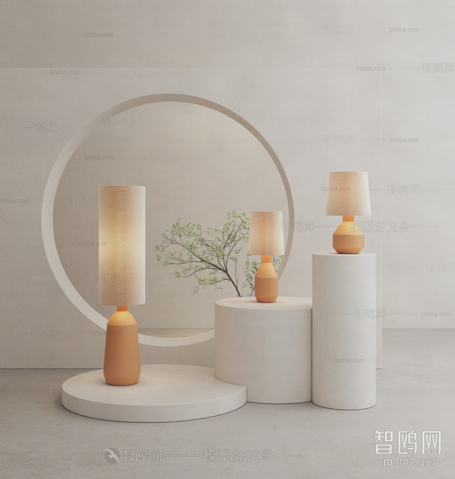 Modern Wabi-sabi Style Table Lamp