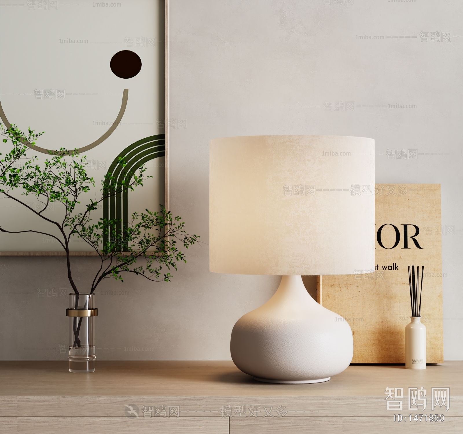 Wabi-sabi Style Table Lamp