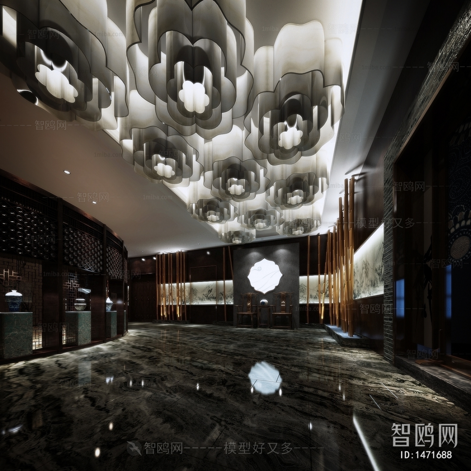 New Chinese Style Lobby Hall