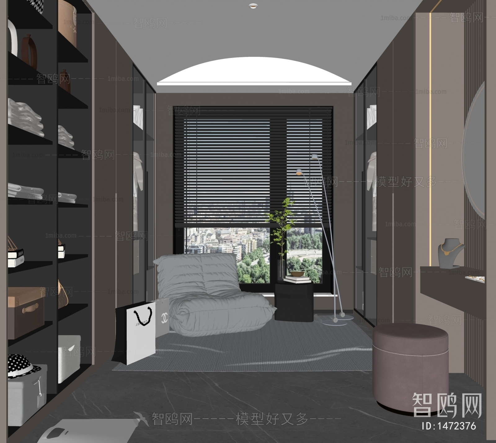 Modern Clothes Storage Area