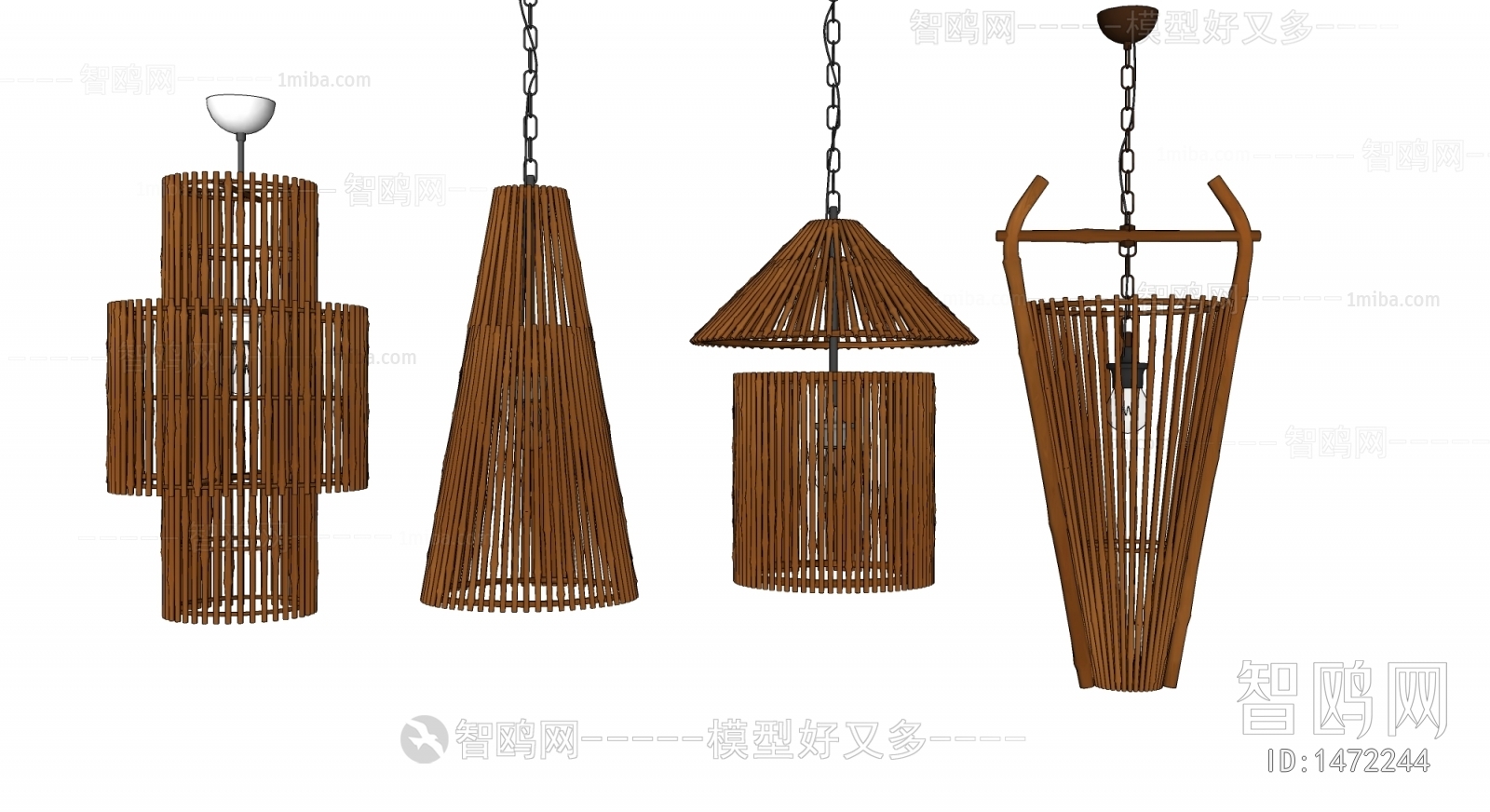 Southeast Asian Style New Chinese Style Wabi-sabi Style Droplight