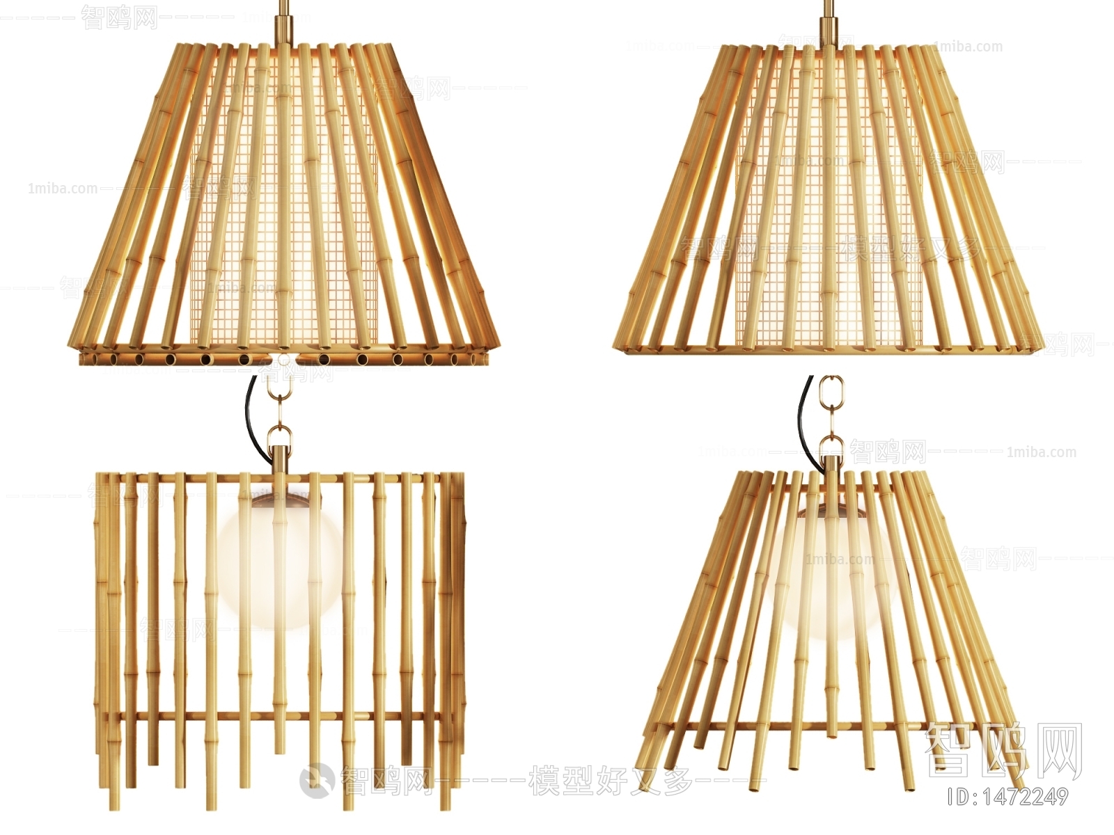 Southeast Asian Style New Chinese Style Wabi-sabi Style Droplight