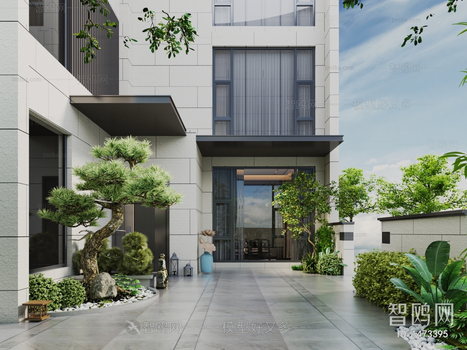 New Chinese Style Courtyard/landscape