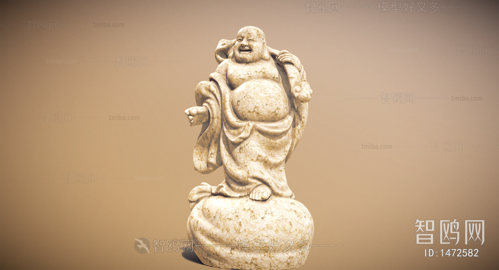 中式罗汉菩萨雕像