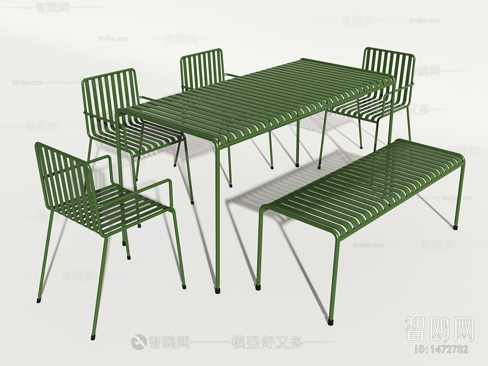 现代铁艺户外桌椅