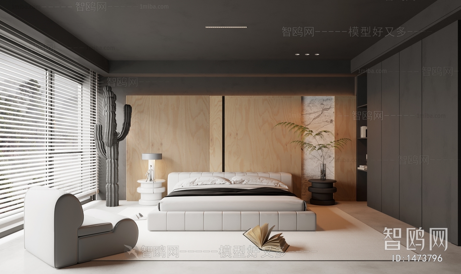 Modern Wabi-sabi Style Bedroom