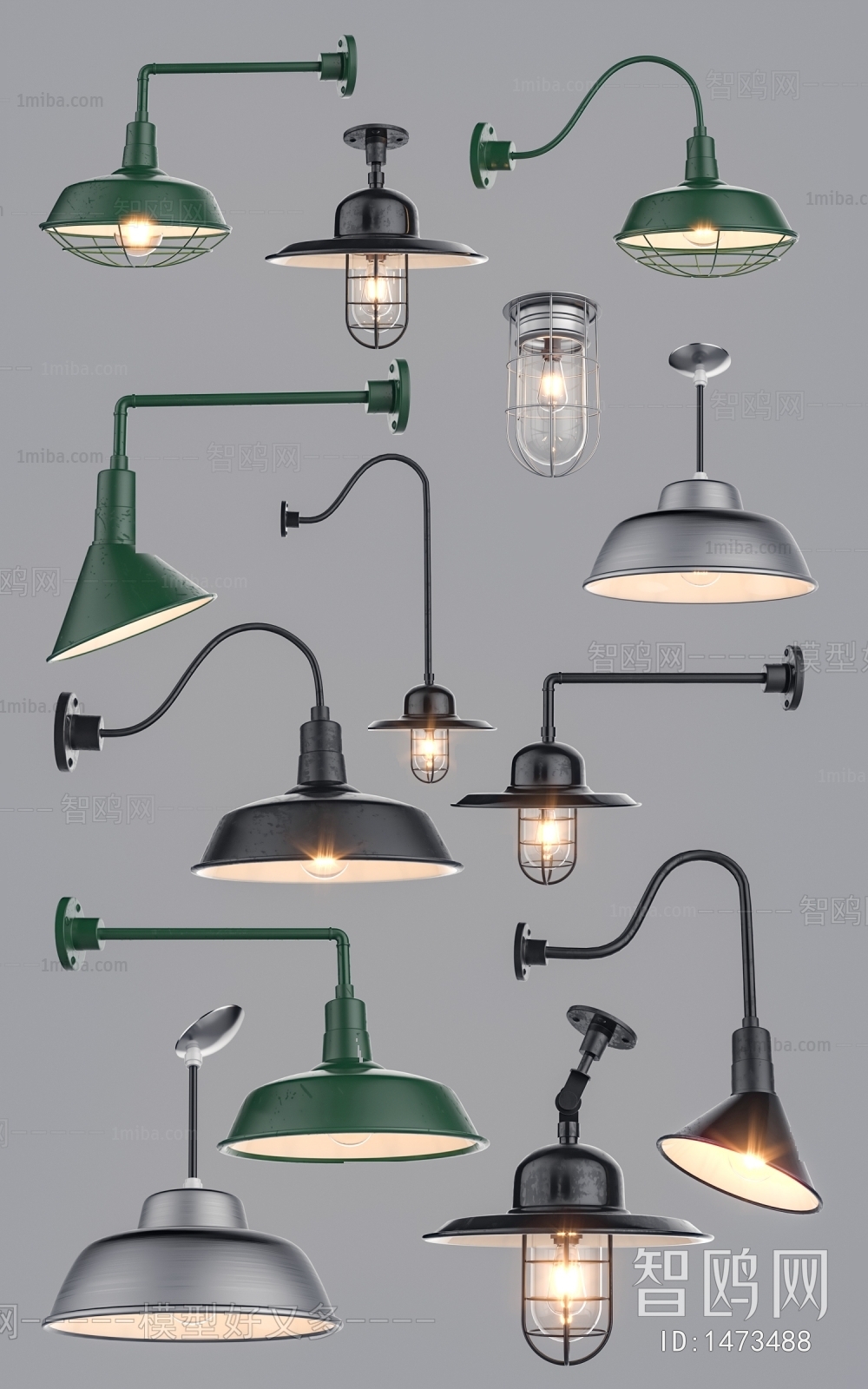 Industrial Style Wall Lamp