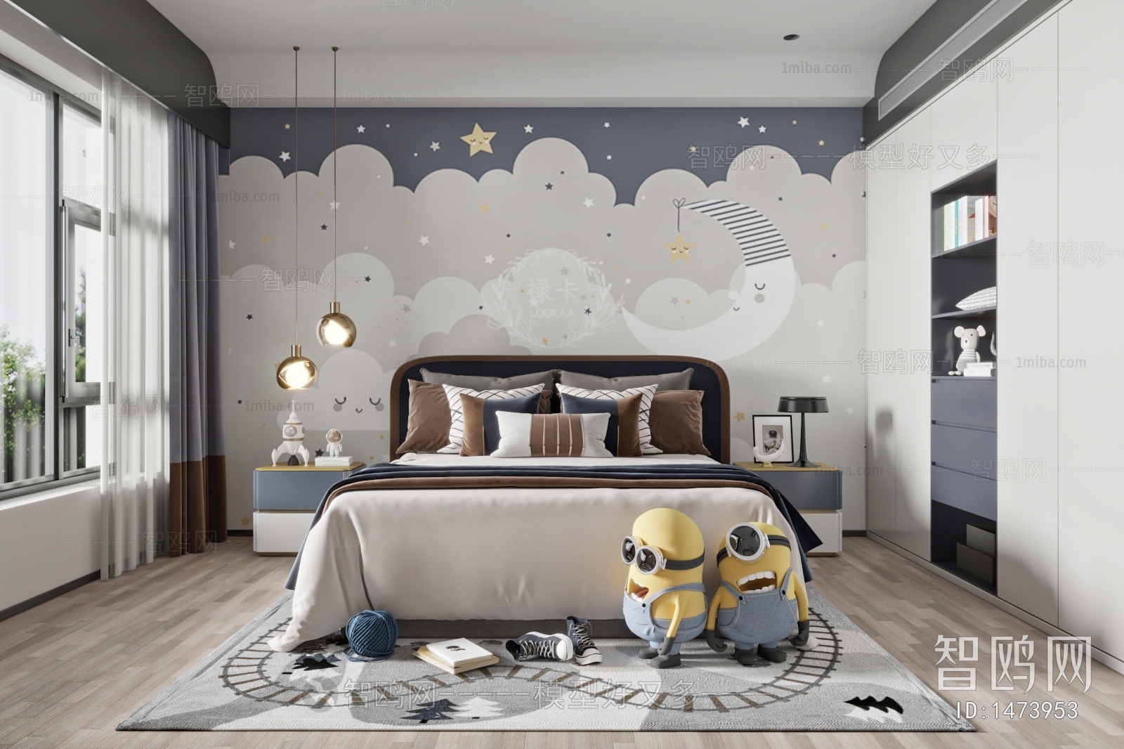 Modern Boy's Room And Son's Room