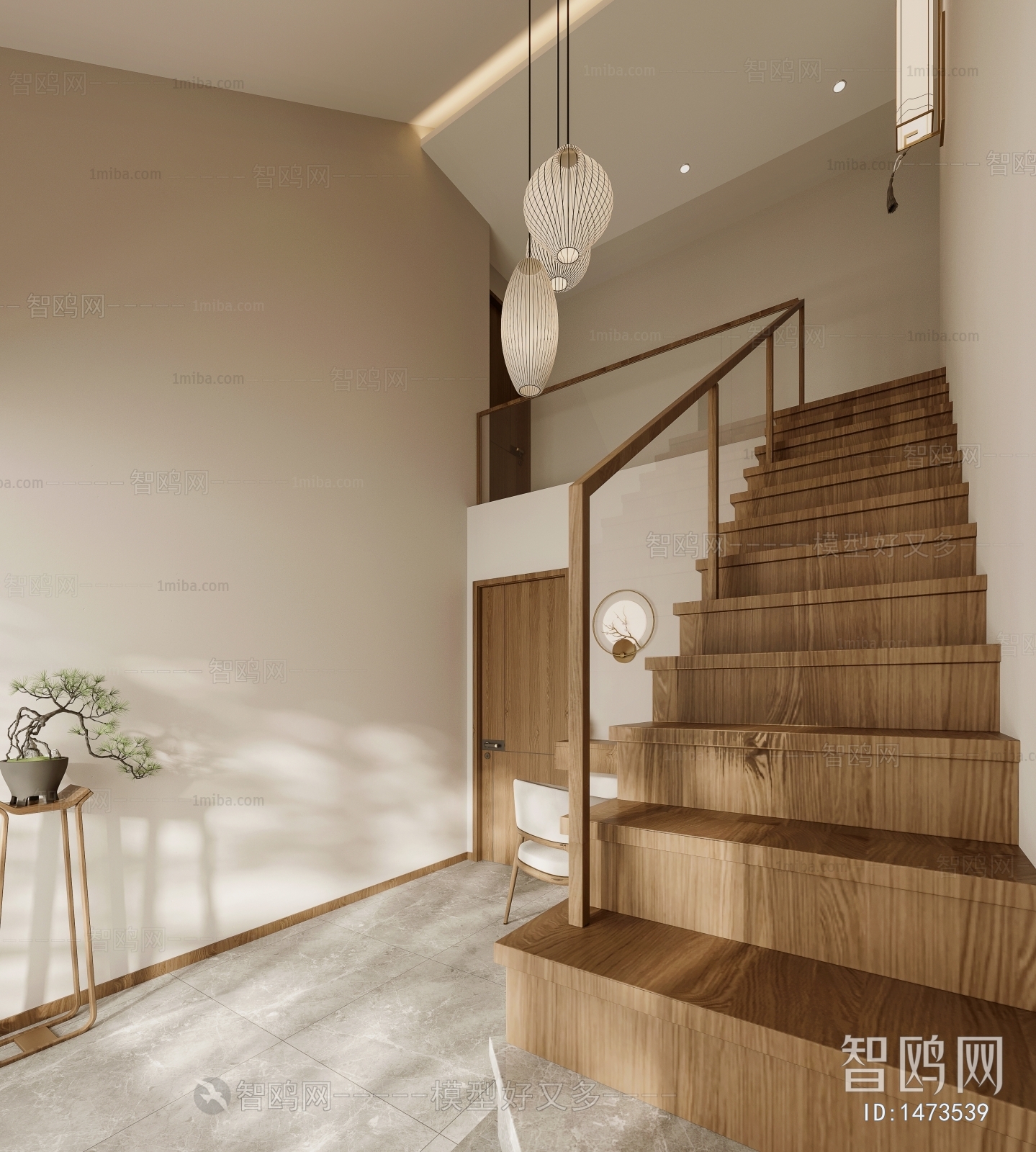 New Chinese Style Stairwell