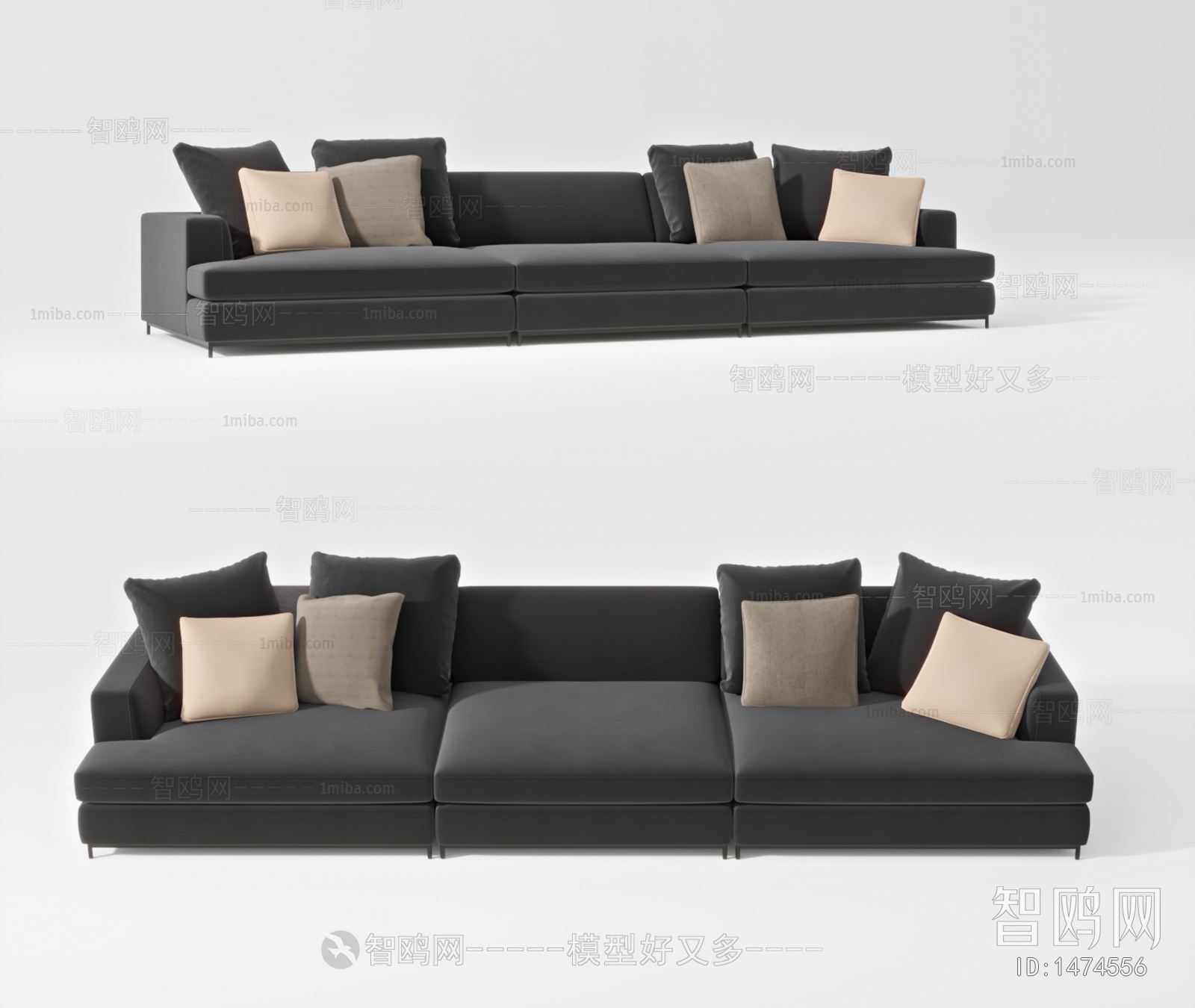 Modern Three-seat Sofa